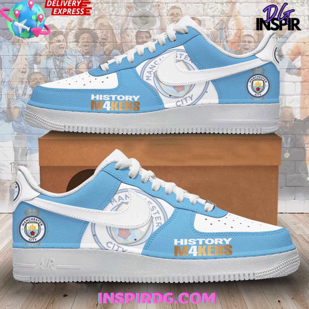 JWFancy Manchester City Air Low-Top Sneakers Shoes For Men And Women