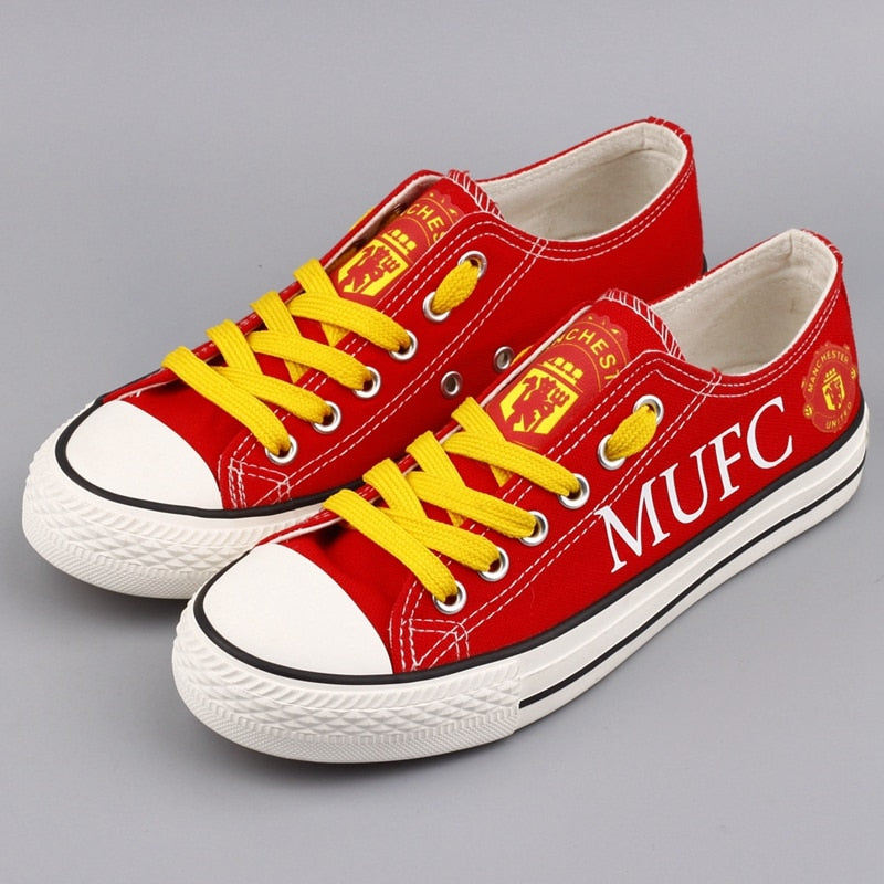 JWFancy Manchester City Low Top Canvas Sneakers Shoes For Men And Women