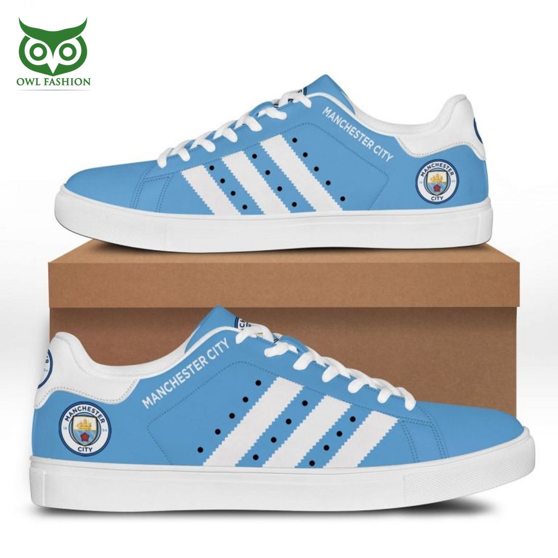 JWFancy Manchester City Skate Stan Shoes Sneakes For Men And Women