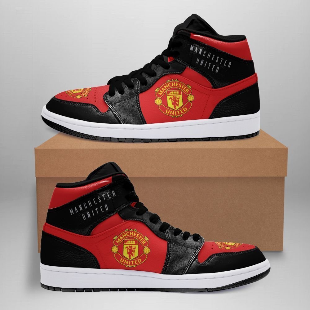 JWFancy Manchester United EPL AJ1 High Sneakers Shoes For Men And Women