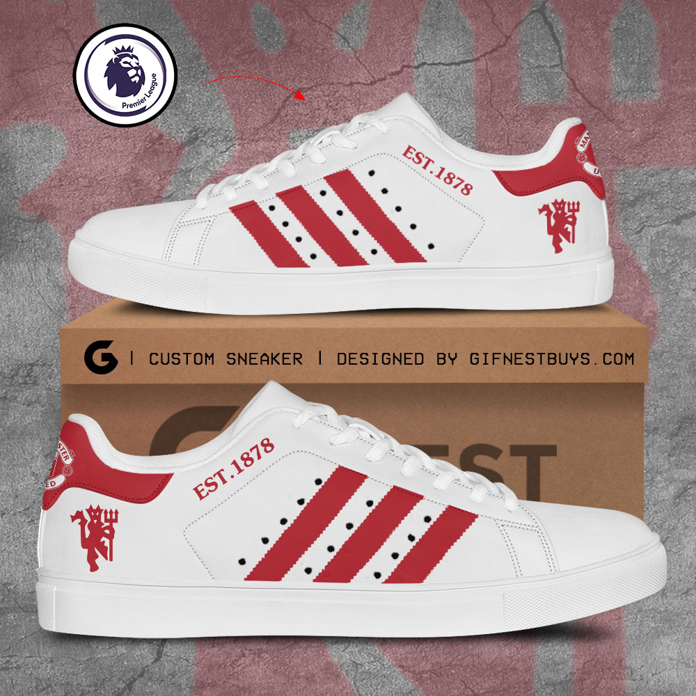JWFancy Manchester United Skate Stan Shoes Sneakes For Men And Women