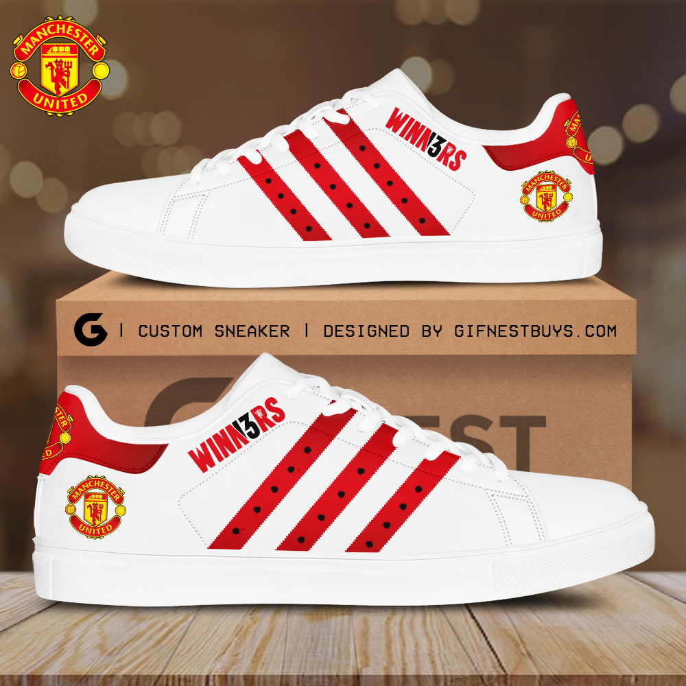 JWFancy Manchester United Skate Stan Shoes Sneakes For Men And Women