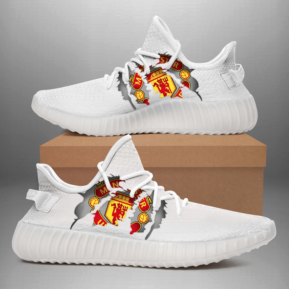 JWFancy Manchester United Yeezy Boost Shoes For Men And Women