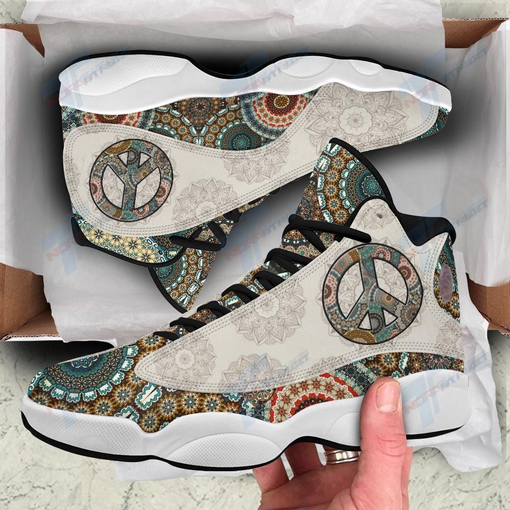 JWFancy Mandala Pattern Hippie AJ13 Sneakers Shoes For Men And Women