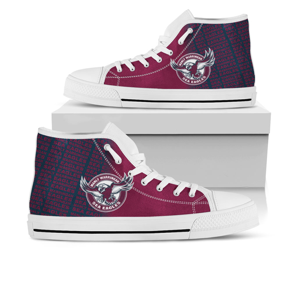 JWFancy Manly Warringah Sea Eagles High Top Canvas Sneakers Shoes For Men And Women