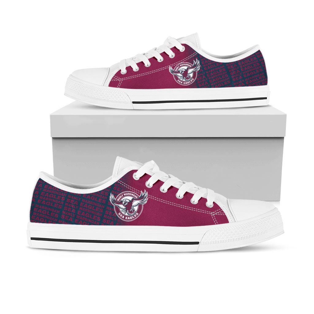 JWFancy Manly Warringah Sea Eagles Low Top Canvas Sneakers Shoes For Men And Women