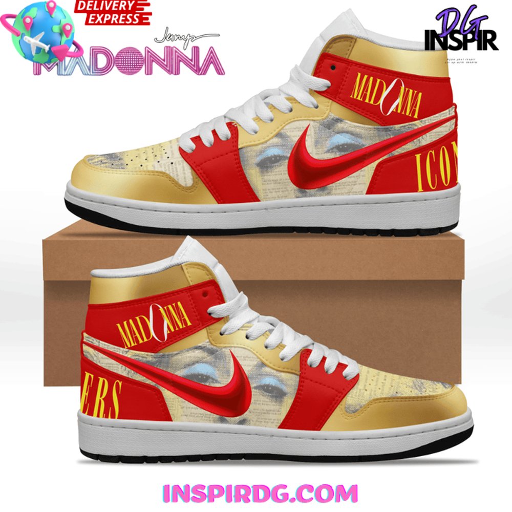 JWFancy Maodonna Celebration AJ1 High Sneakers Shoes For Men And Women