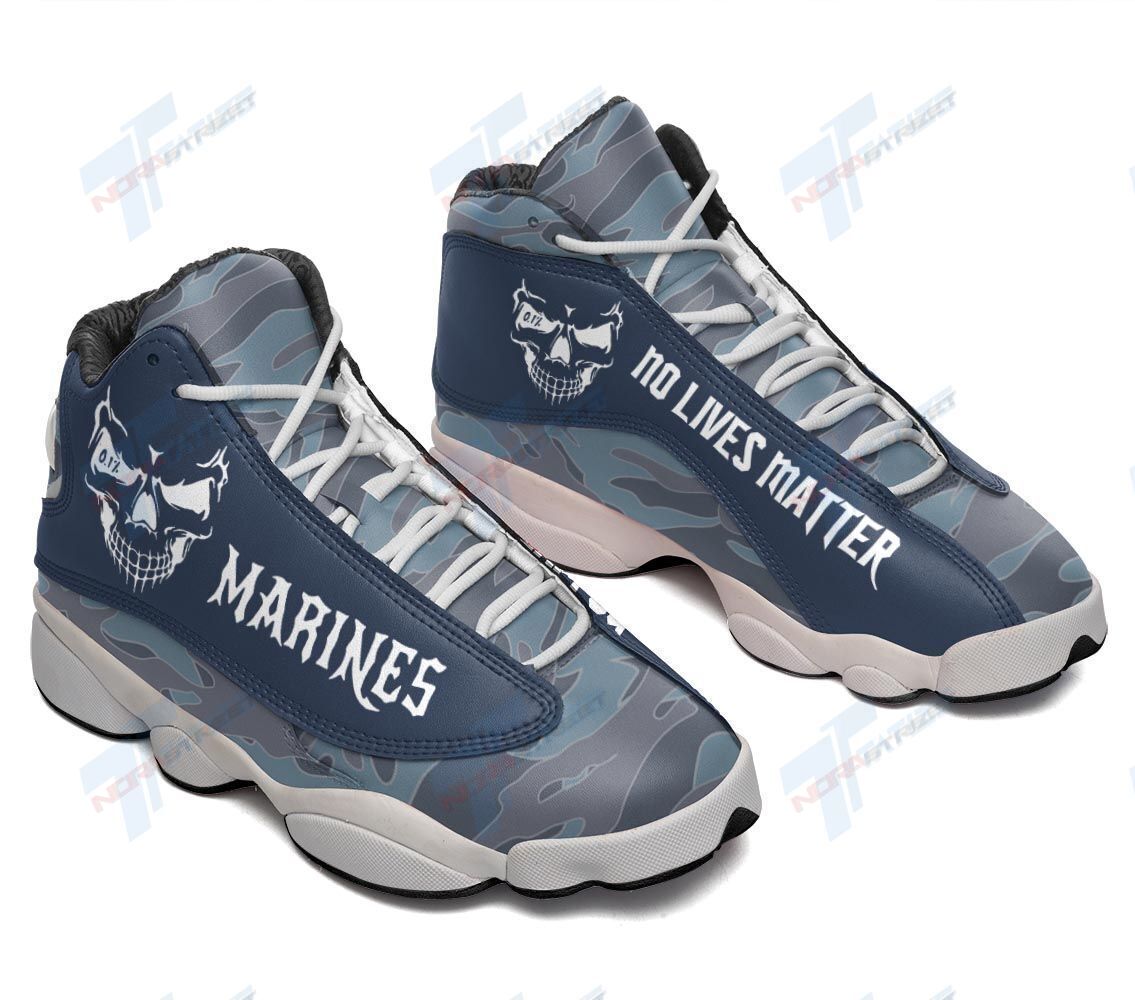 JWFancy Marines No Lives Matter AJ13 Sneakers Shoes For Men And Women