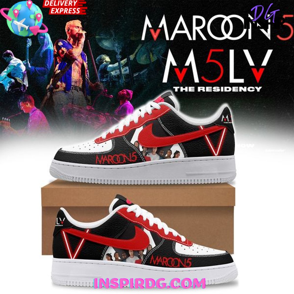 JWFancy Maroon 5 Las Vegas Residency Air Low-Top Sneakers Shoes For Men And Women