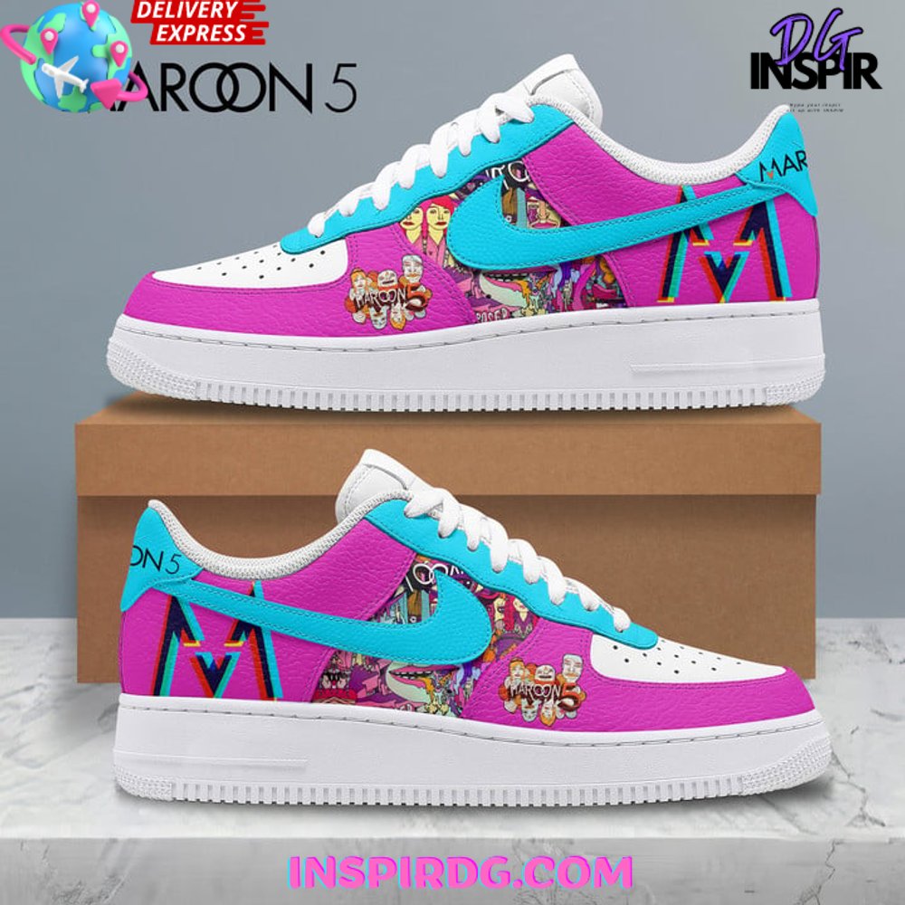JWFancy Maroon 5 M5LV The Residency Air Low-Top Sneakers Shoes For Men And Women