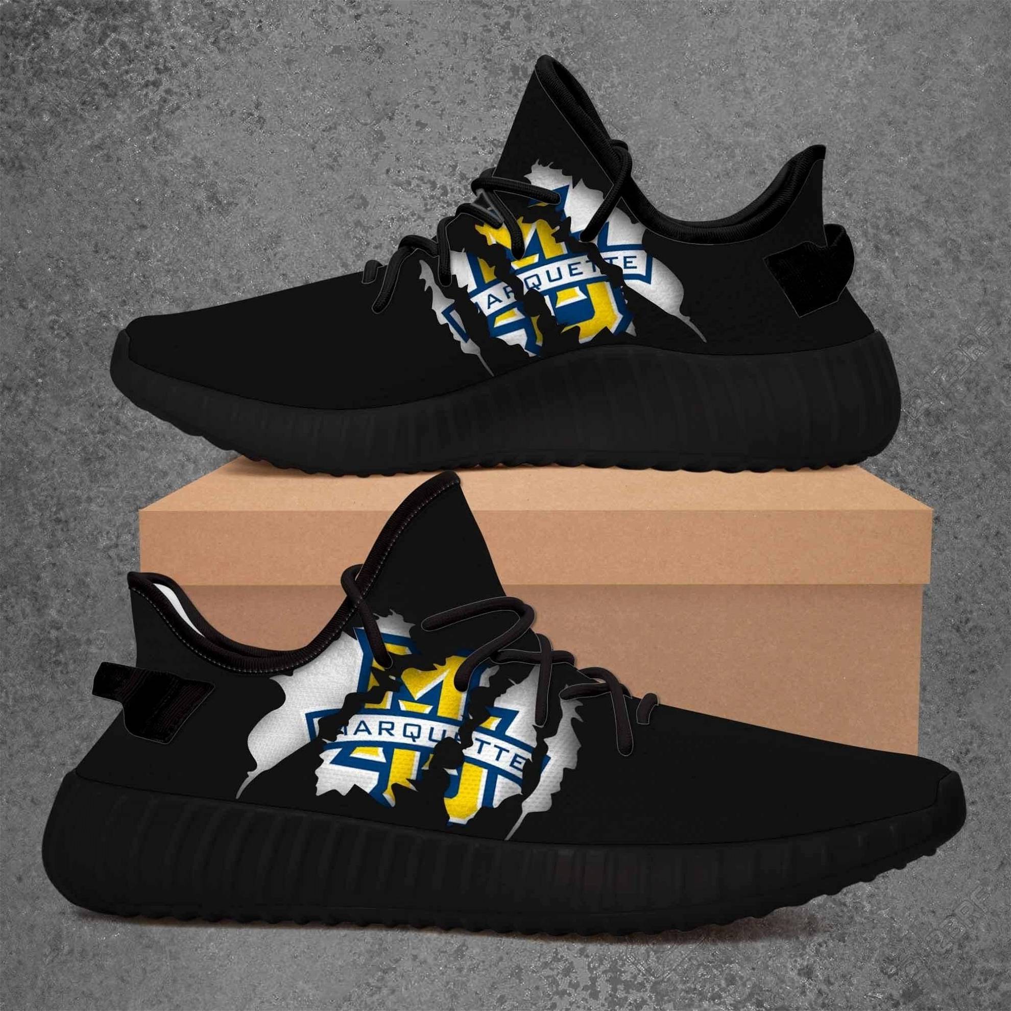 JWFancy Marquetteen Eagles Yeezy Boost Shoes For Men And Women