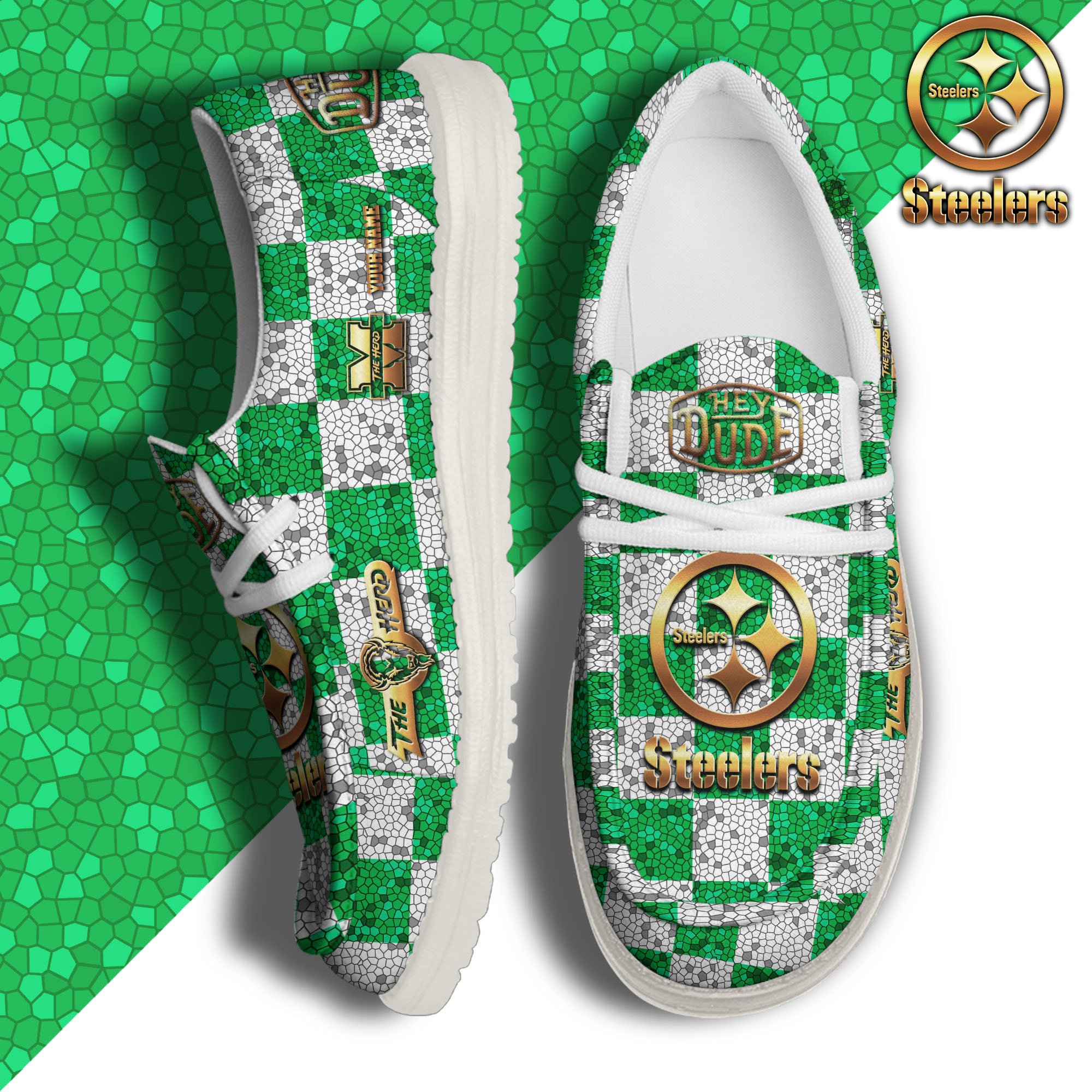 JWFancy Marshall Thundering Herd Hey Dude Shoes Wally Men's Lace Up Loafers Comfortable For Men And Women