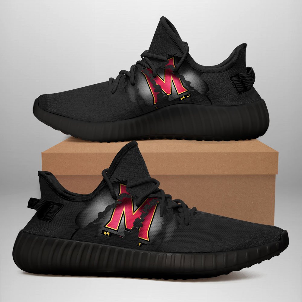 JWFancy Maryland Terrapins Yeezy Boost Shoes For Men And Women