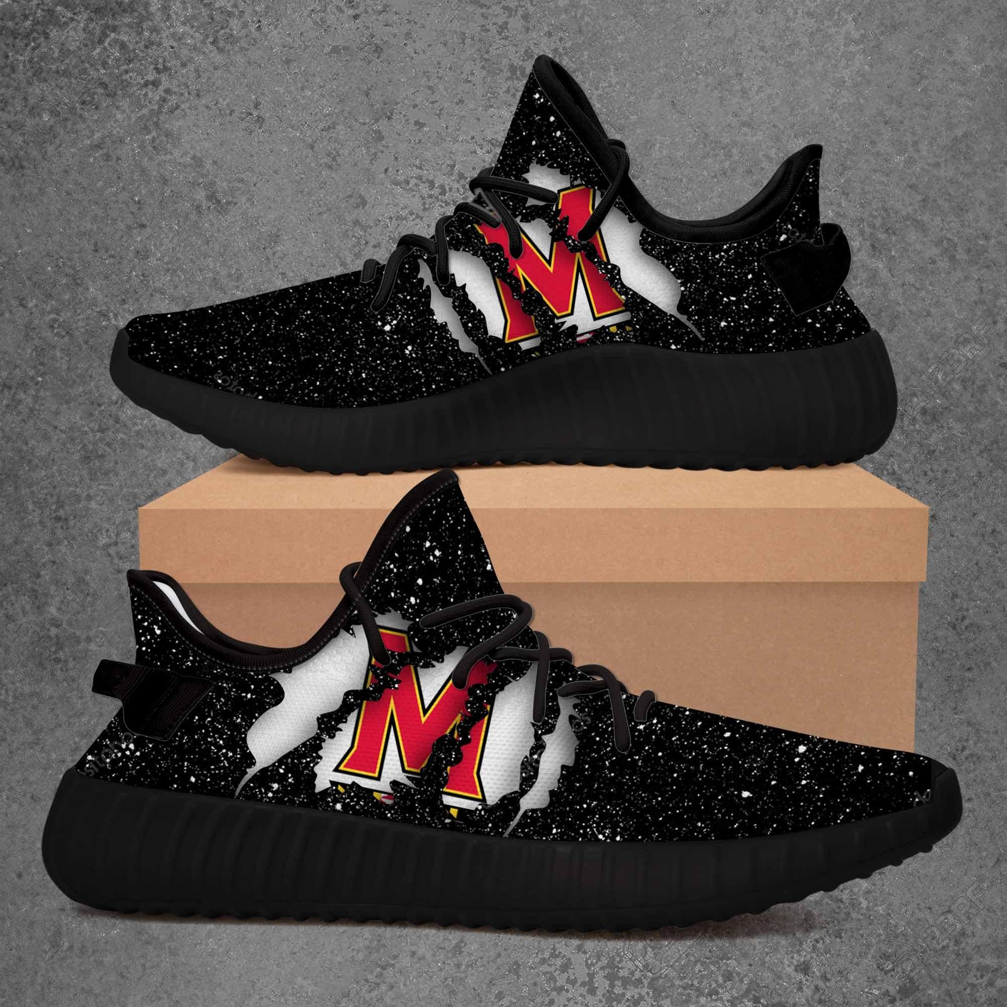 JWFancy Maryland Terrapins Yeezy Boost Shoes For Men And Women