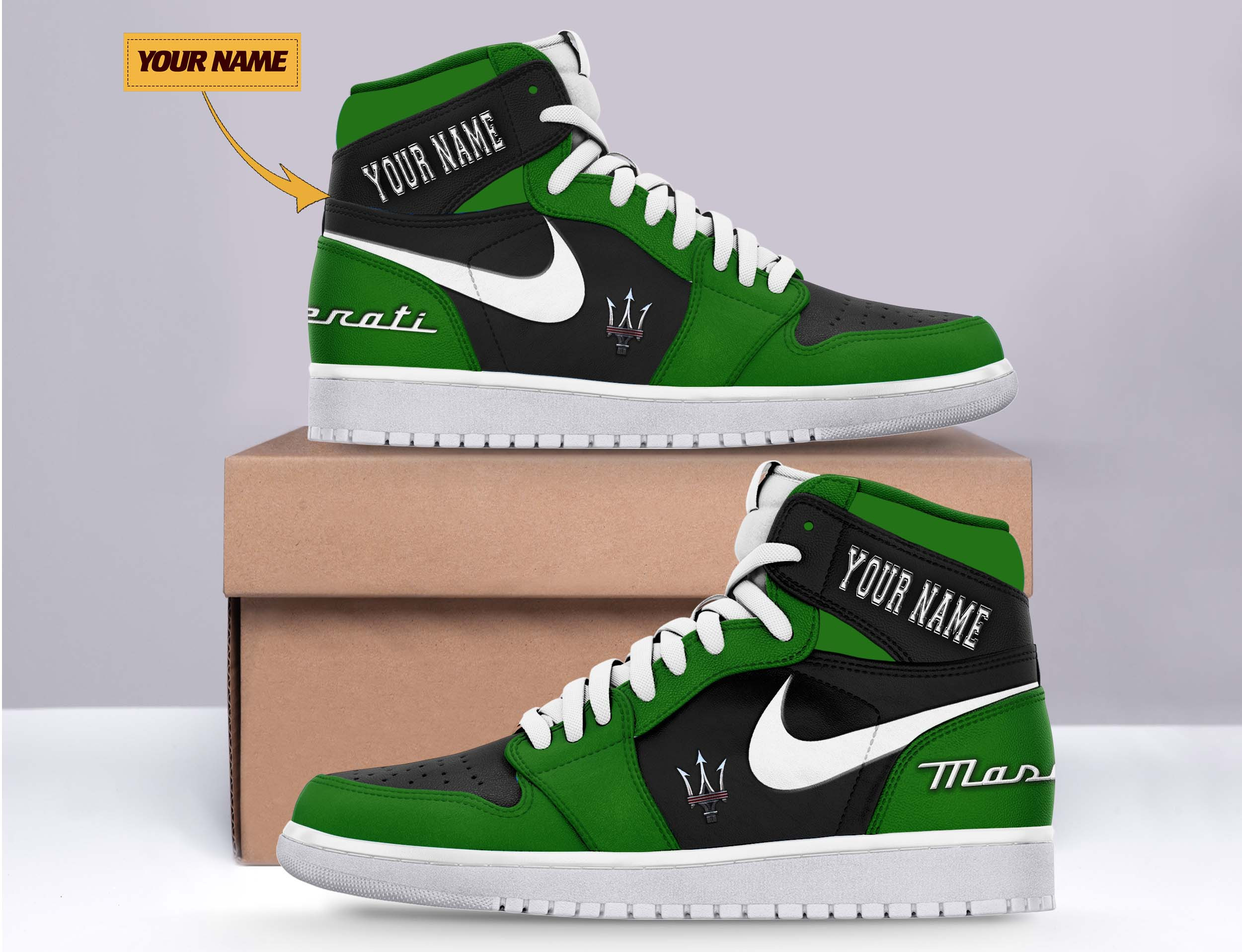 JWFancy Maserati AJ1 High Sneakers Shoes For Men And Women