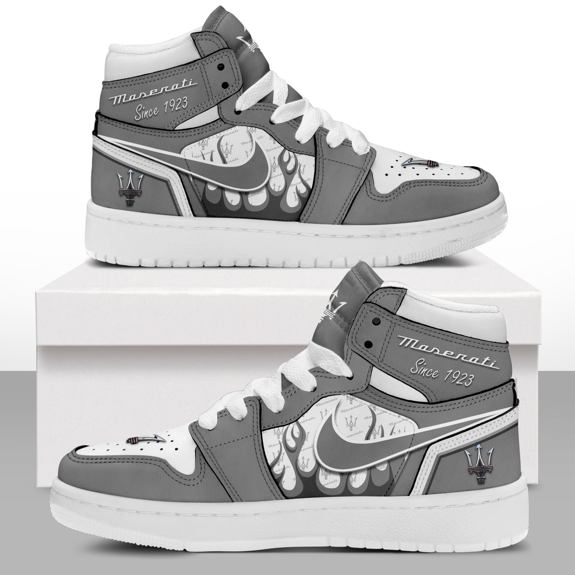 JWFancy Maserati AJ1 High Sneakers Shoes For Men And Women