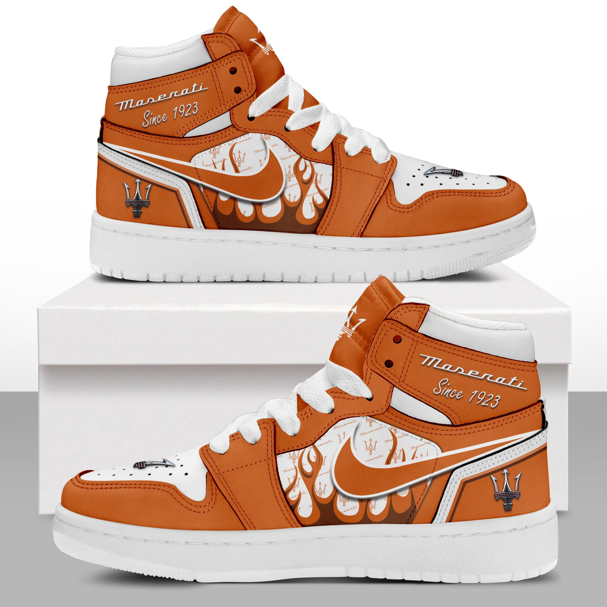 JWFancy Maserati AJ1 High Sneakers Shoes For Men And Women