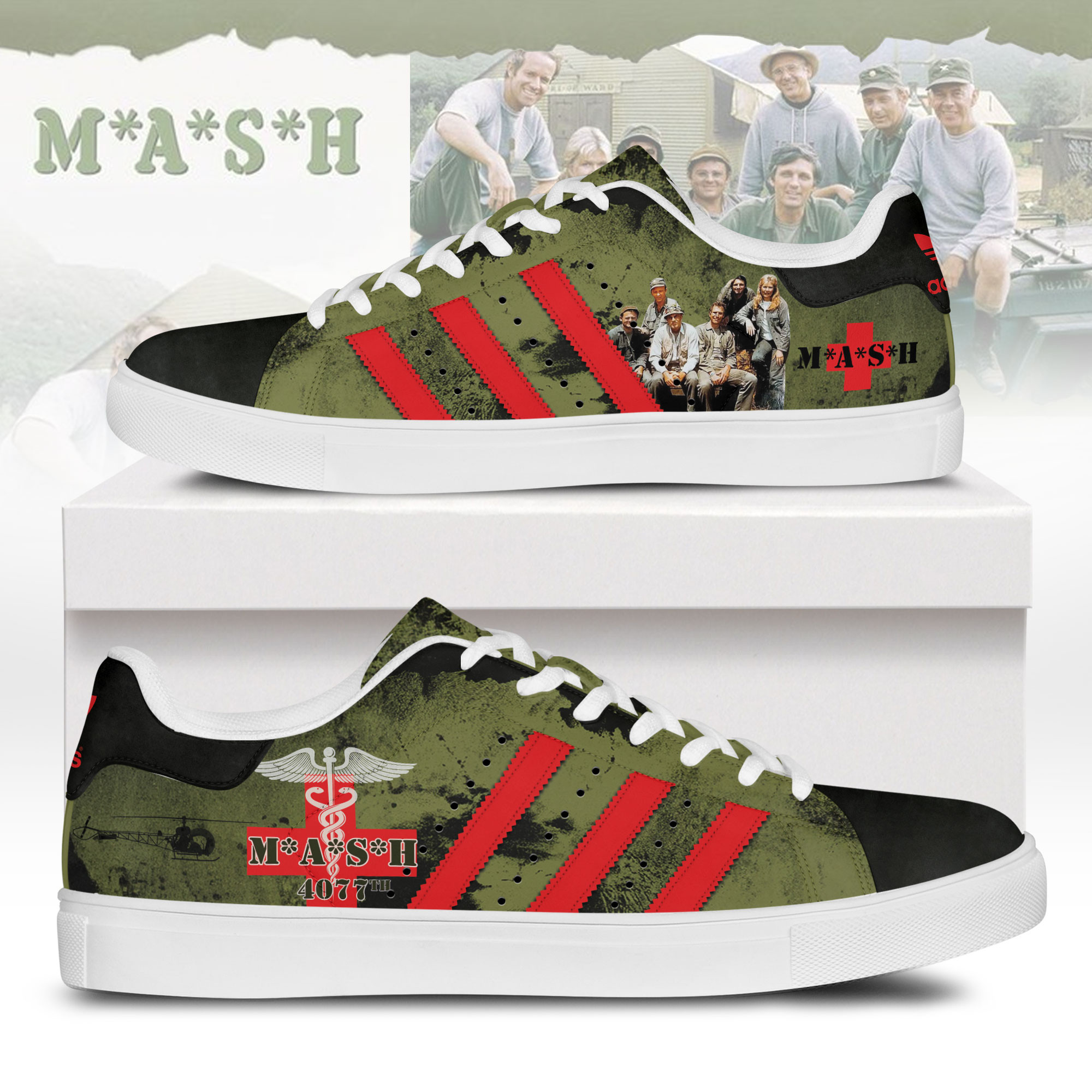 JWFancy M*A*S*H Skate Stan Shoes Sneakes For Men And Women