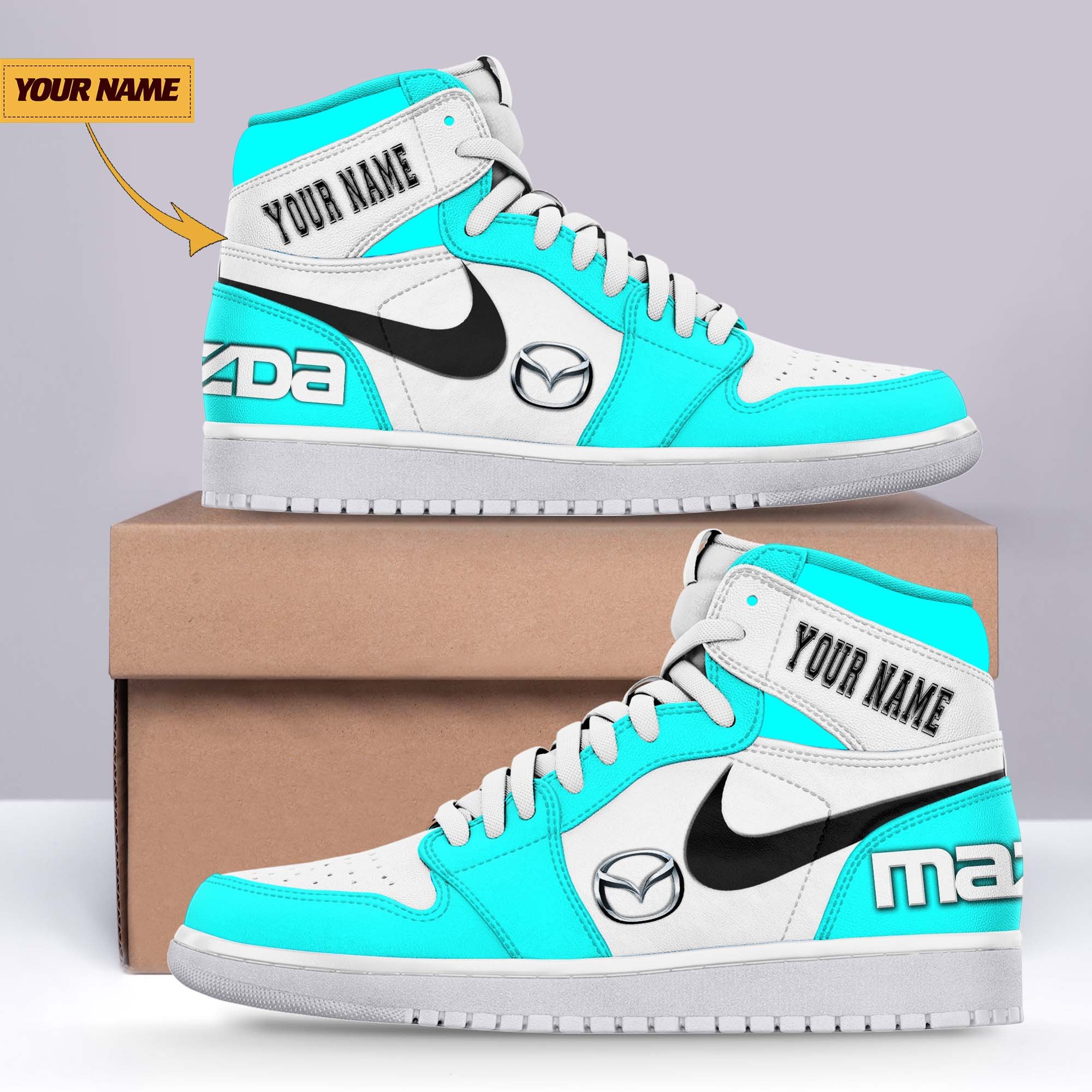 JWFancy Mazda AJ1 High Sneakers Shoes For Men And Women