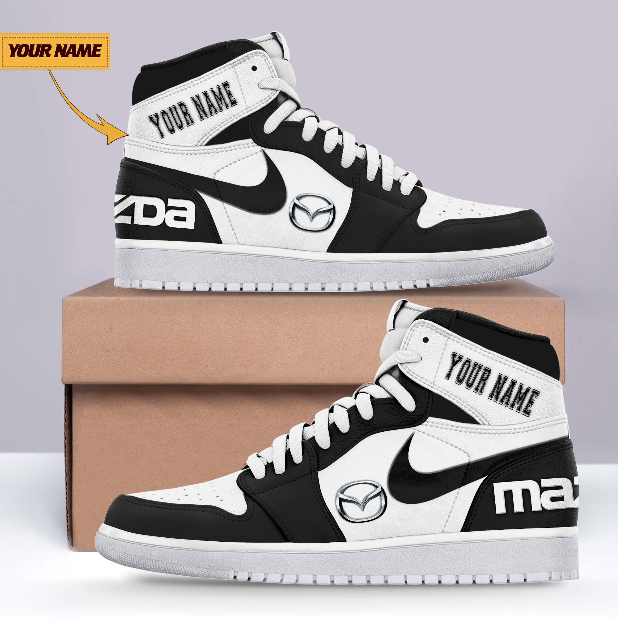 JWFancy Mazda AJ1 High Sneakers Shoes For Men And Women