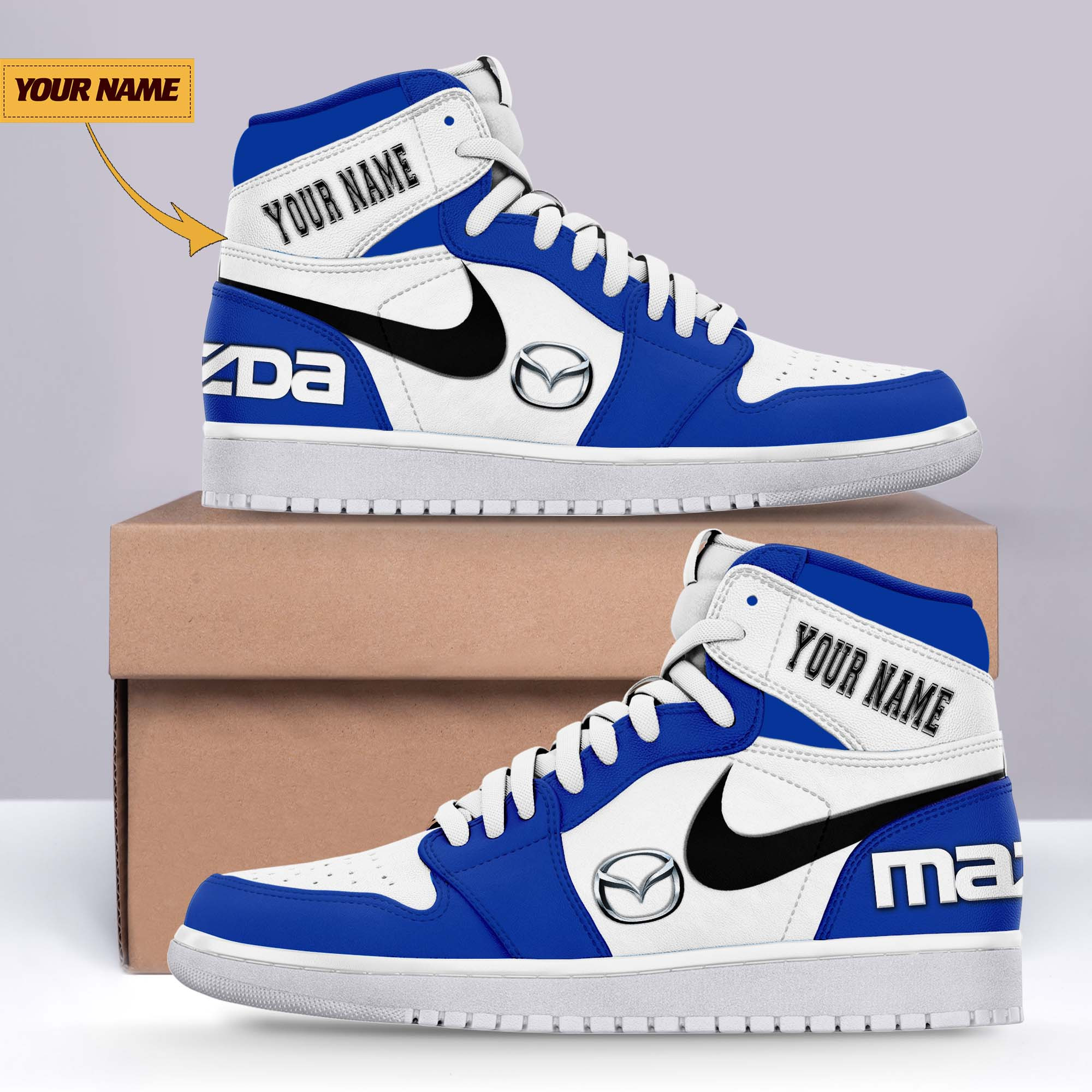 JWFancy Mazda AJ1 High Sneakers Shoes For Men And Women