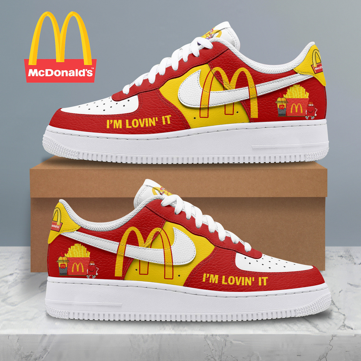 JWFancy McDonalds Air Low-Top Sneakers Shoes For Men And Women