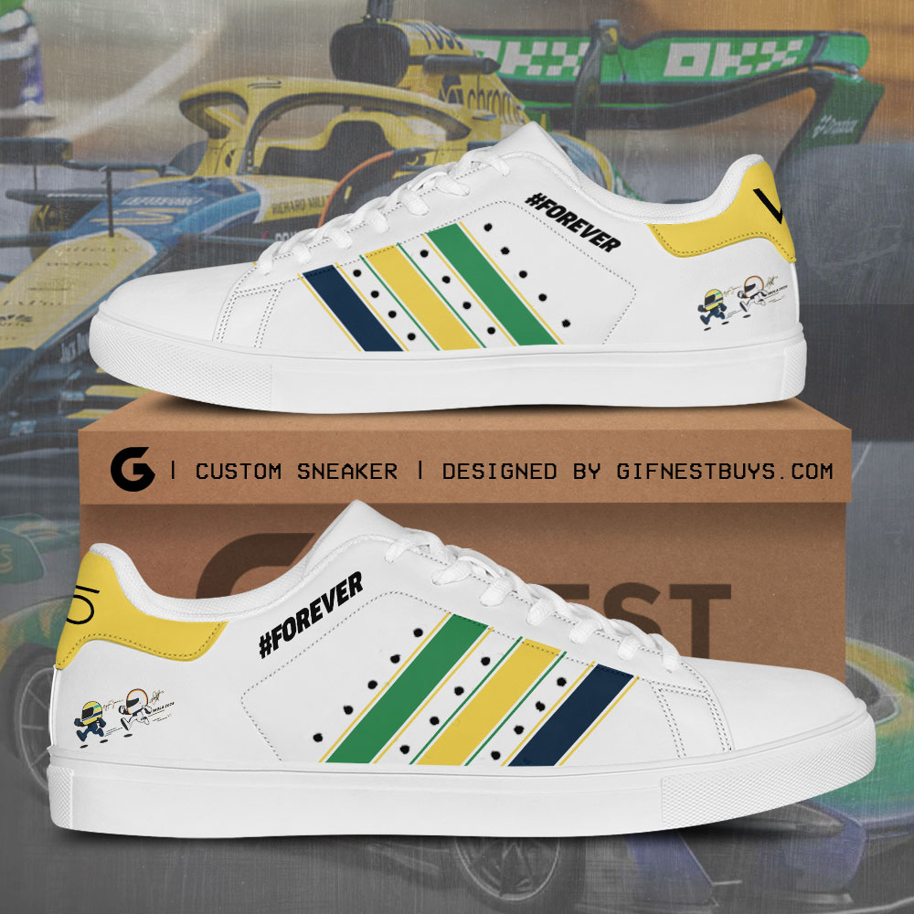 JWFancy McLaren x Ayrton Senna Skate Stan Shoes Sneakes For Men And Women