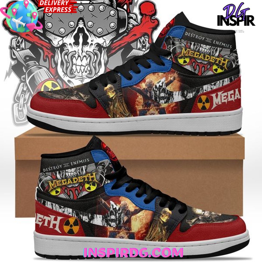 JWFancy Megadeth AJ1 High Sneakers Shoes For Men And Women