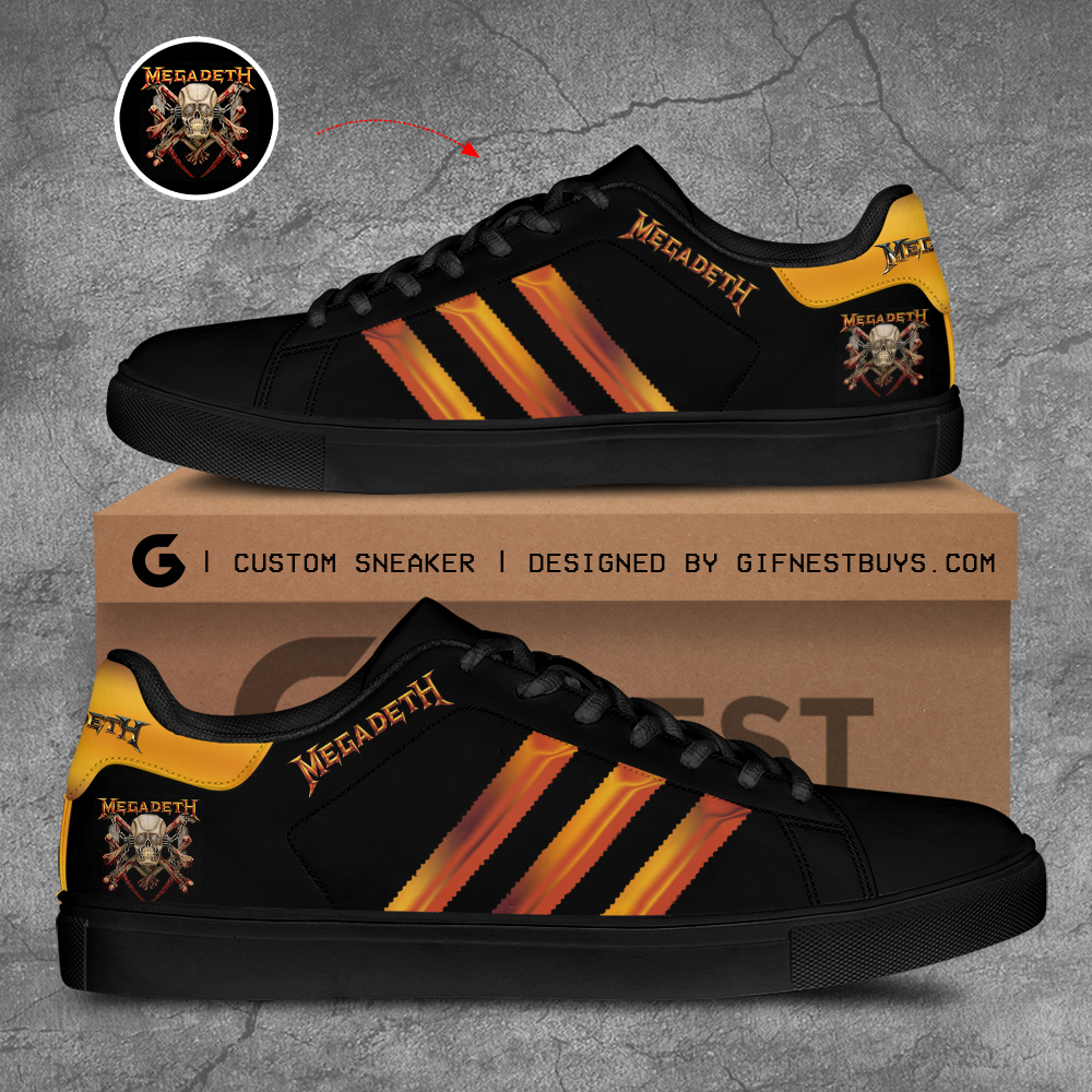 JWFancy Megadeth Band Skate Stan Shoes Sneakes For Men And Women