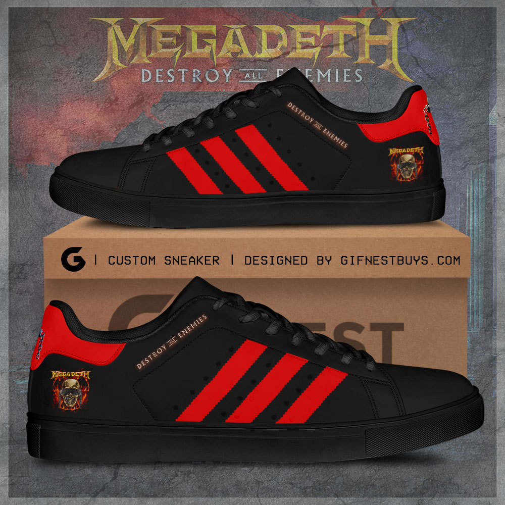 JWFancy Megadeth Band Skate Stan Shoes Sneakes For Men And Women