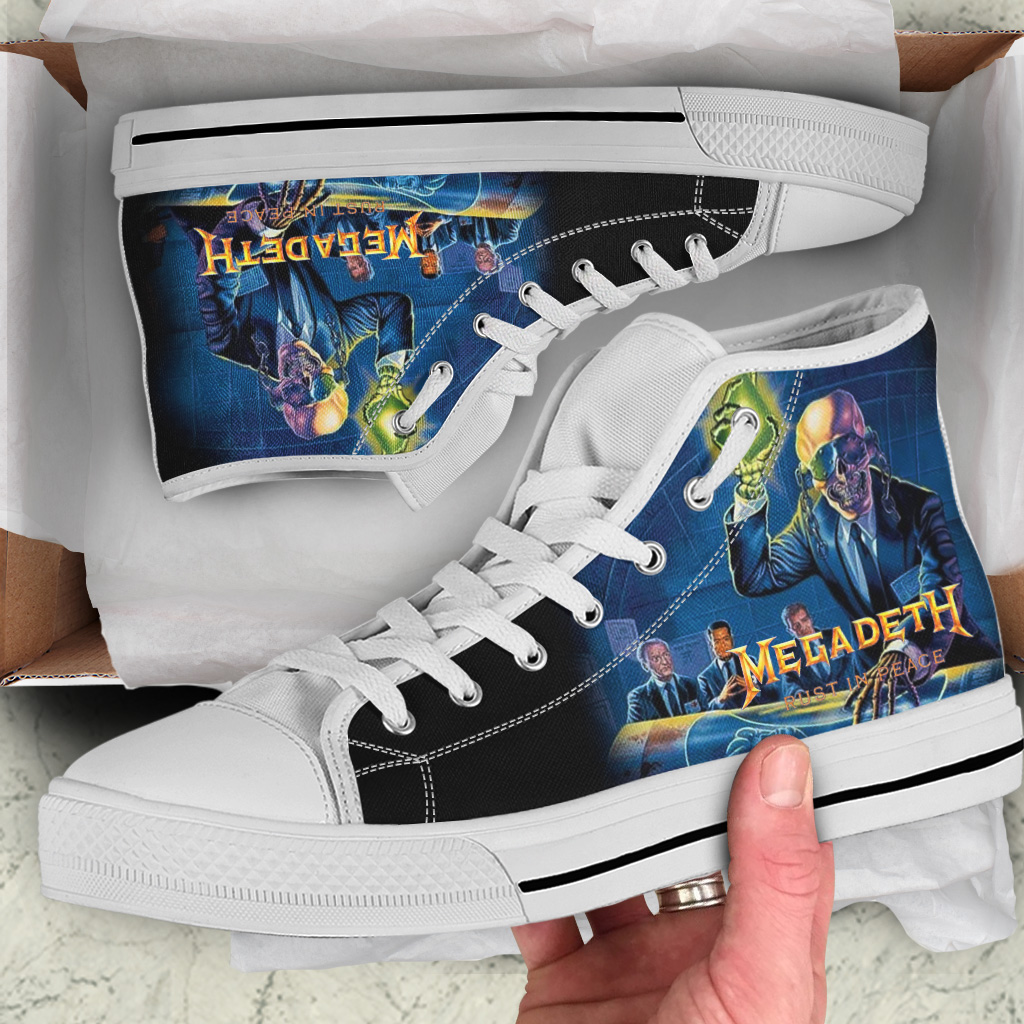 JWFancy Megadeth High Top Canvas Sneakers Shoes For Men And Women