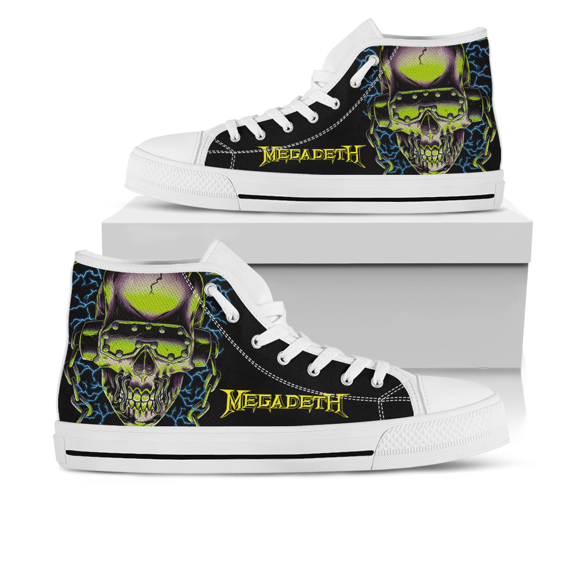 JWFancy Megadeth High Top Canvas Sneakers Shoes For Men And Women