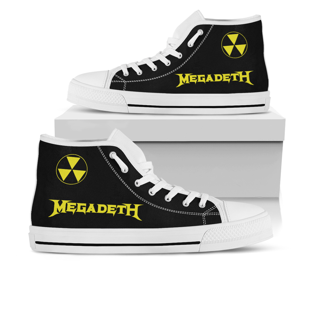 JWFancy Megadeth High Top Canvas Sneakers Shoes For Men And Women