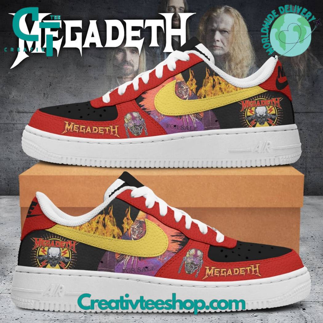 JWFancy Megadeth Thrash Air Low-Top Sneakers Shoes For Men And Women