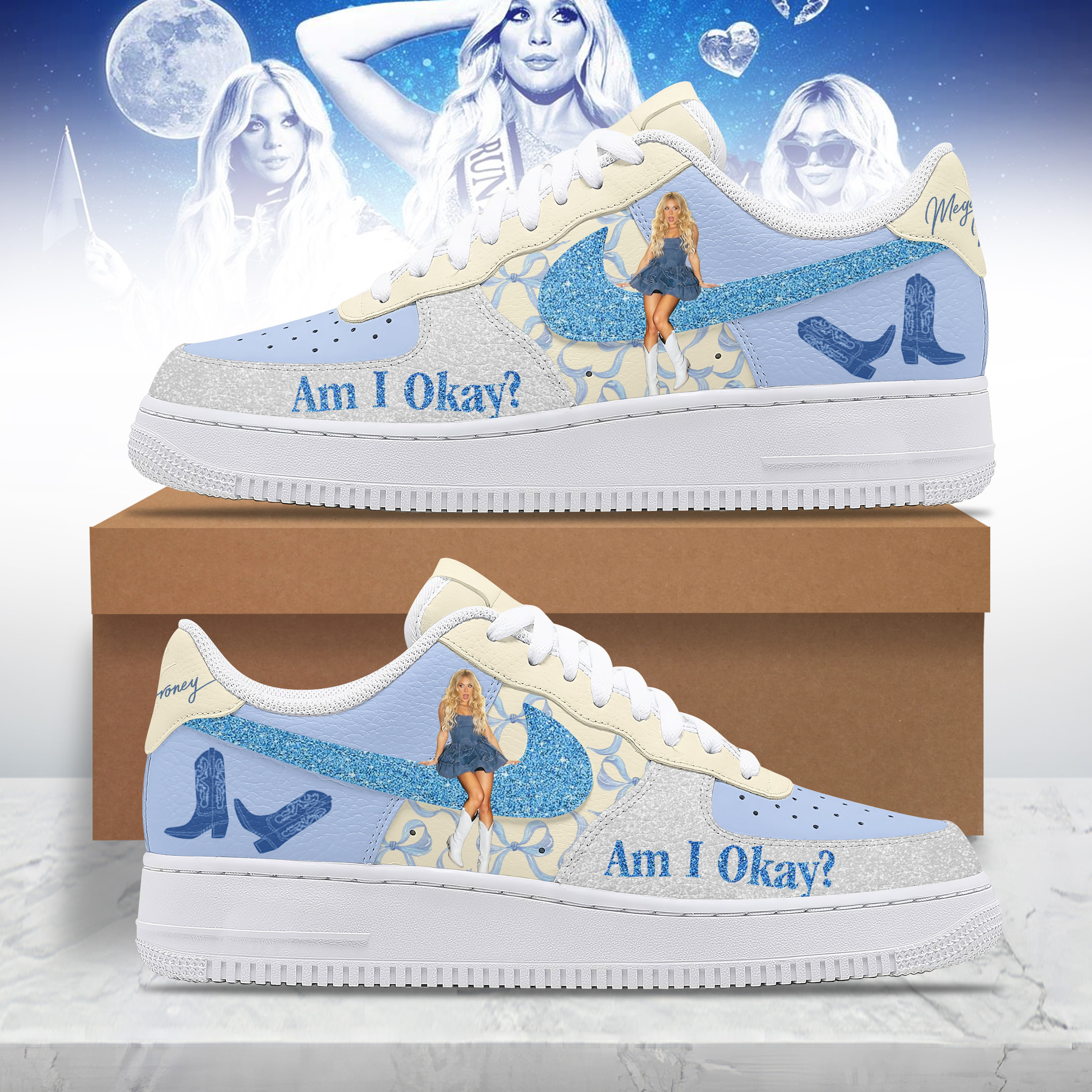 JWFancy Megan Moroney Air Low-Top Sneakers Shoes For Men And Women