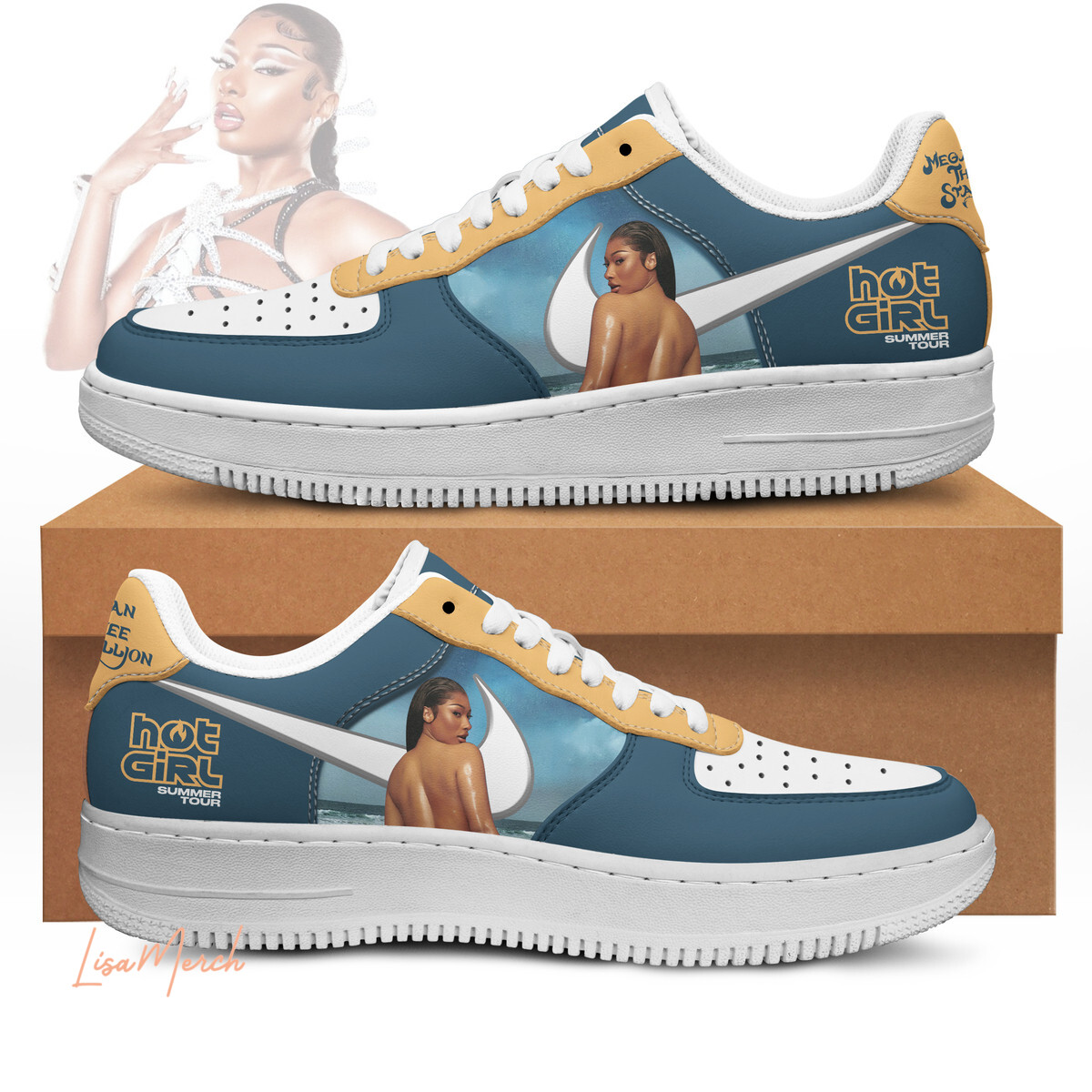 JWFancy Megan Thee Stallion Air Low-Top Sneakers Shoes For Men And Women