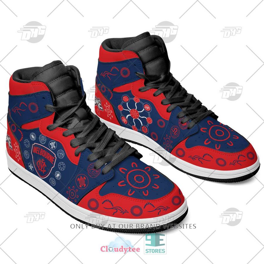 JWFancy Melbourne Demons AFL AJ1 High Sneakers Shoes For Men And Women