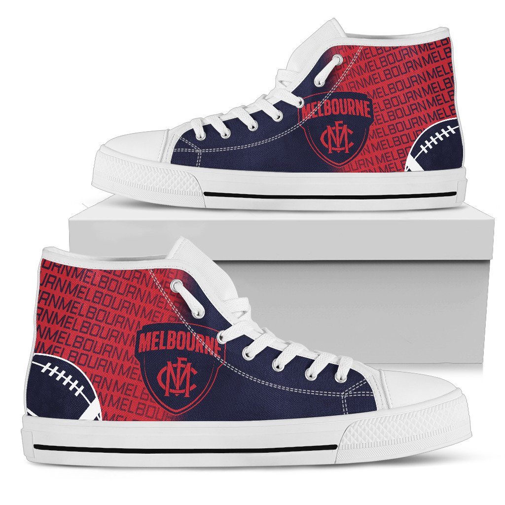 JWFancy Melbourne Demons High Top Canvas Sneakers Shoes For Men And Women