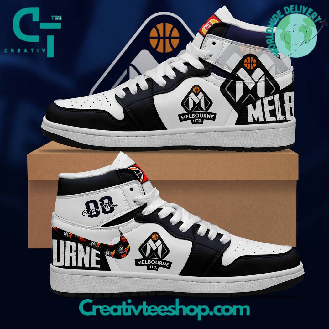 JWFancy Melbourne United AJ1 High Sneakers Shoes For Men And Women