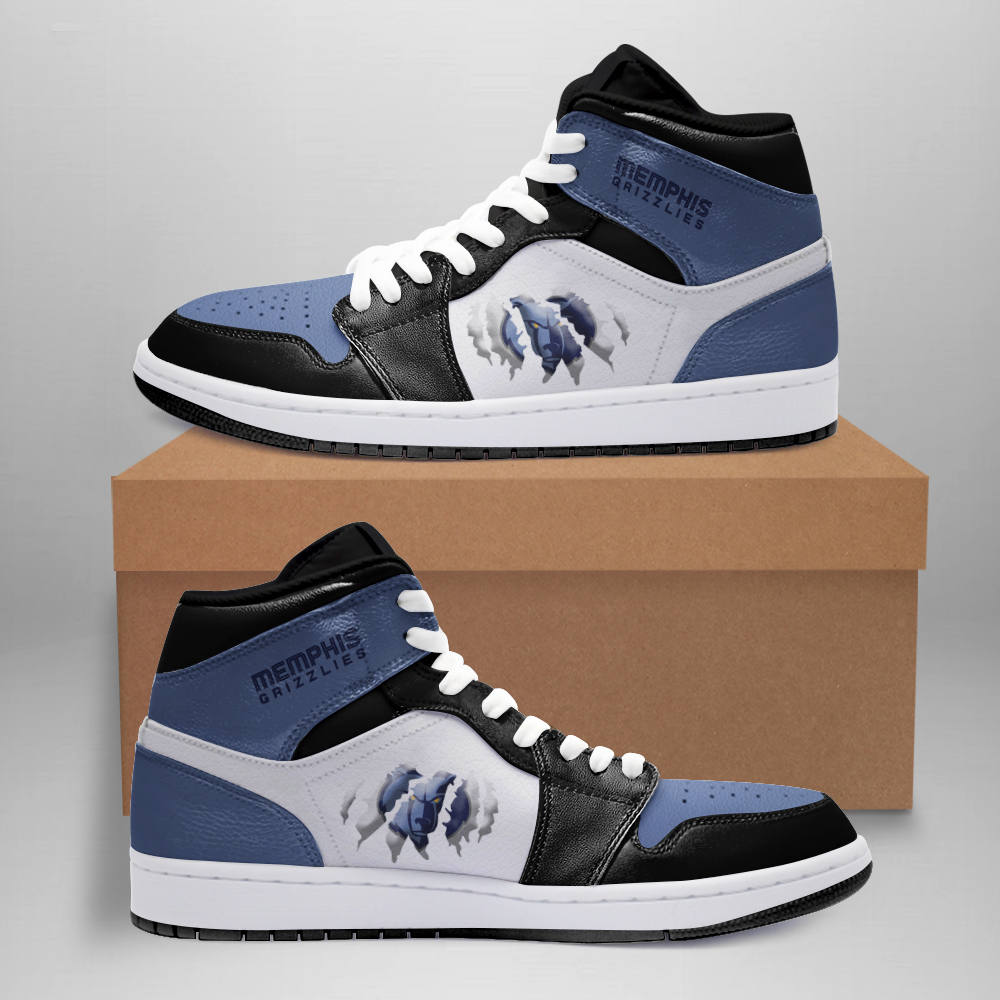 JWFancy Memphis Grizzlies AJ1 High Sneakers Shoes For Men And Women