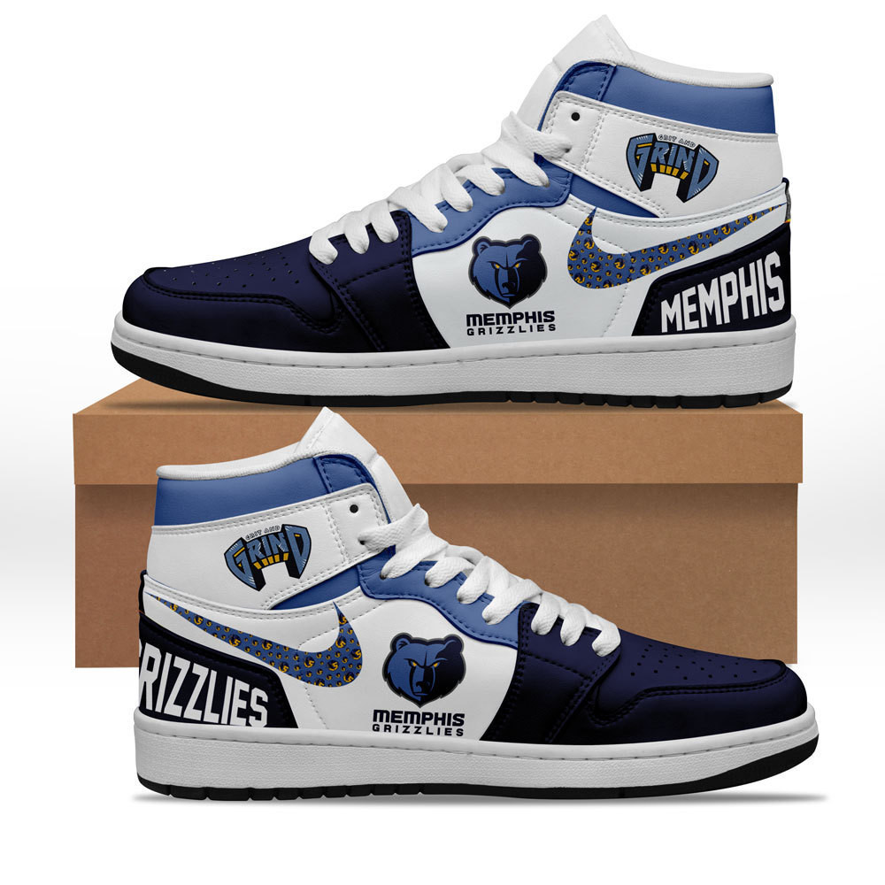 JWFancy Memphis Grizzlies AJ1 High Sneakers Shoes For Men And Women