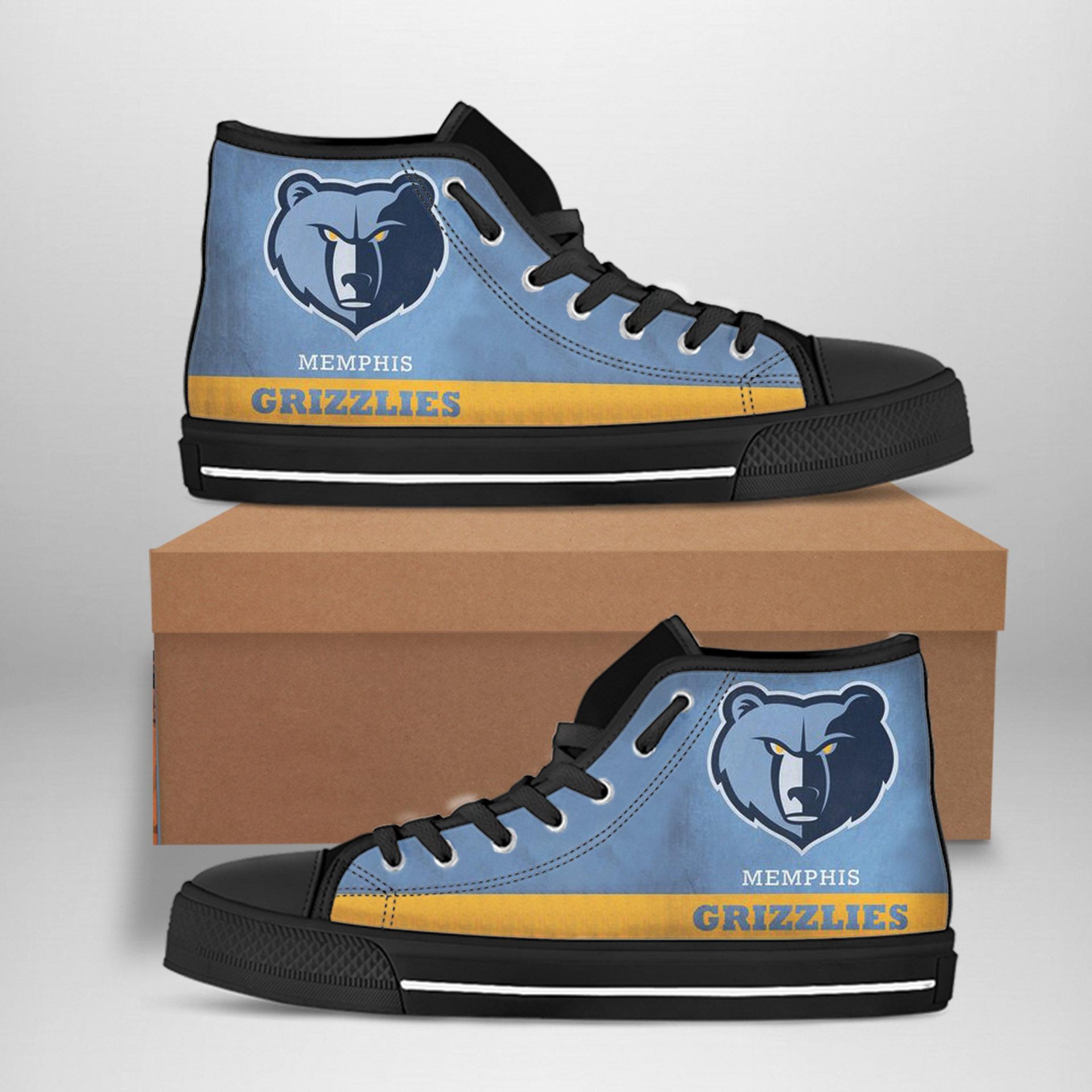 JWFancy Memphis Grizzlies Low Top Canvas Sneakers Shoes For Men And Women