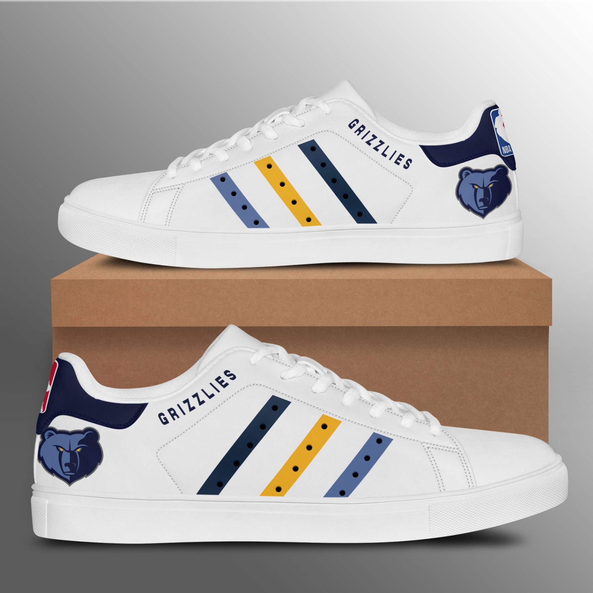 JWFancy Memphis Grizzlies Skate Stan Shoes Sneakes For Men And Women