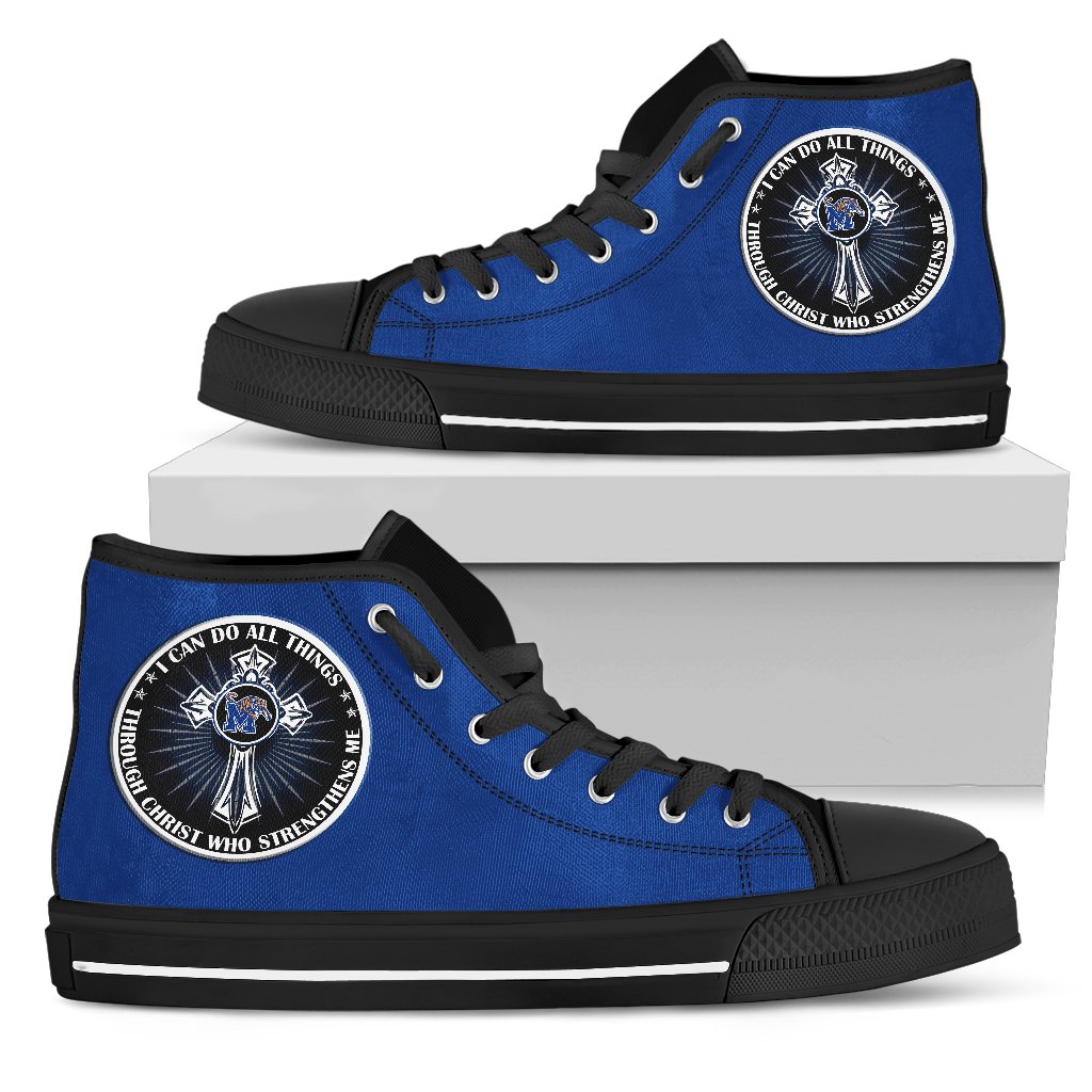 JWFancy Memphis Tigers High Top Canvas Sneakers Shoes For Men And Women
