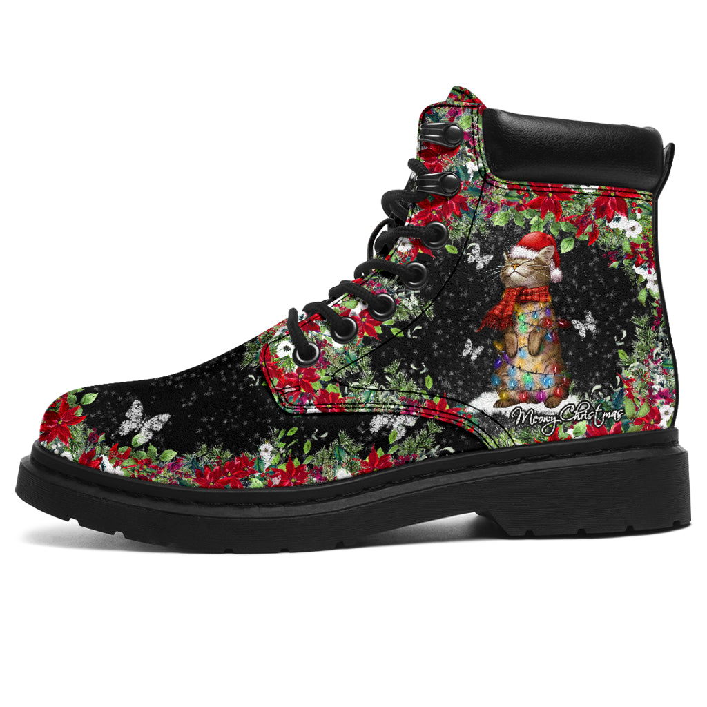 JWFancy Meowy Christmas Cat Boots Shoes For Men And Women