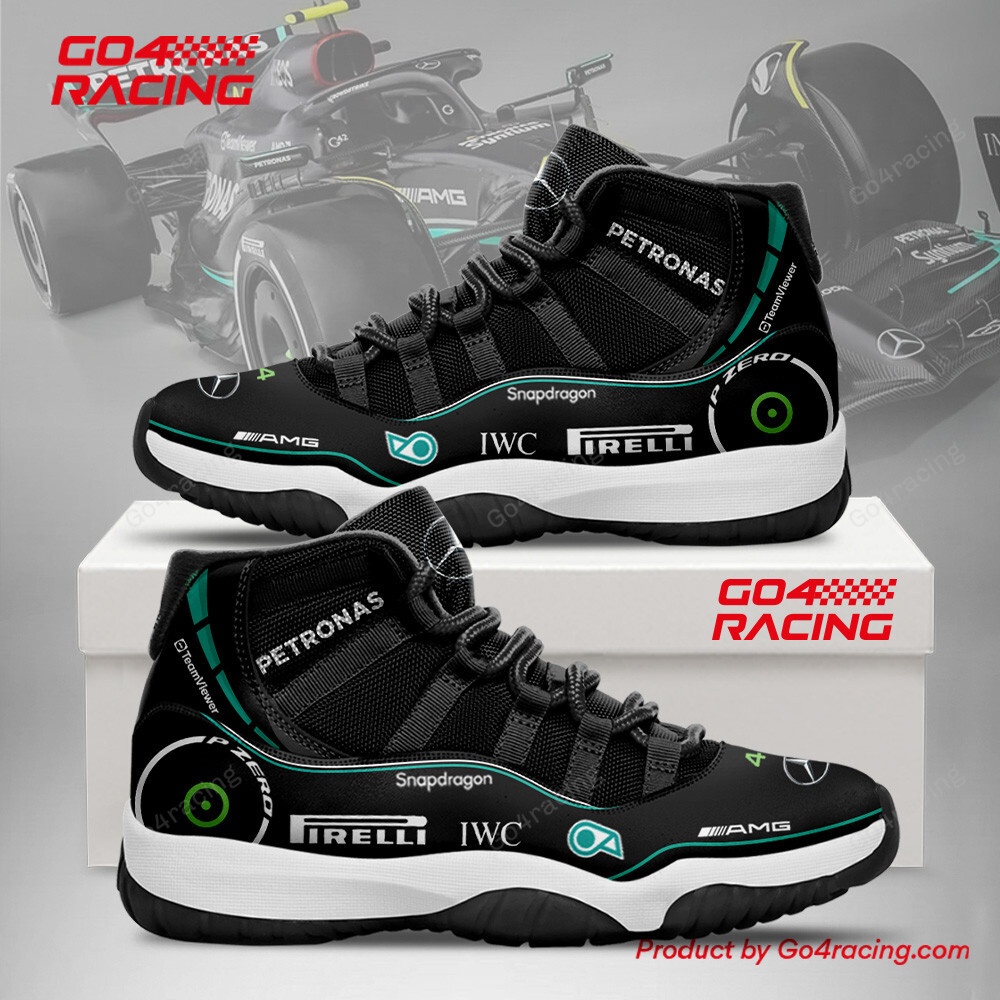 JWFancy Mercedes Petronas AJ11 Sneakers Shoes For Men And Women