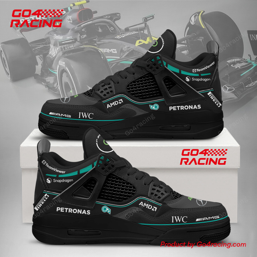 JWFancy Mercedes Petronas AJ14 Sneakers Shoes For Men And Women