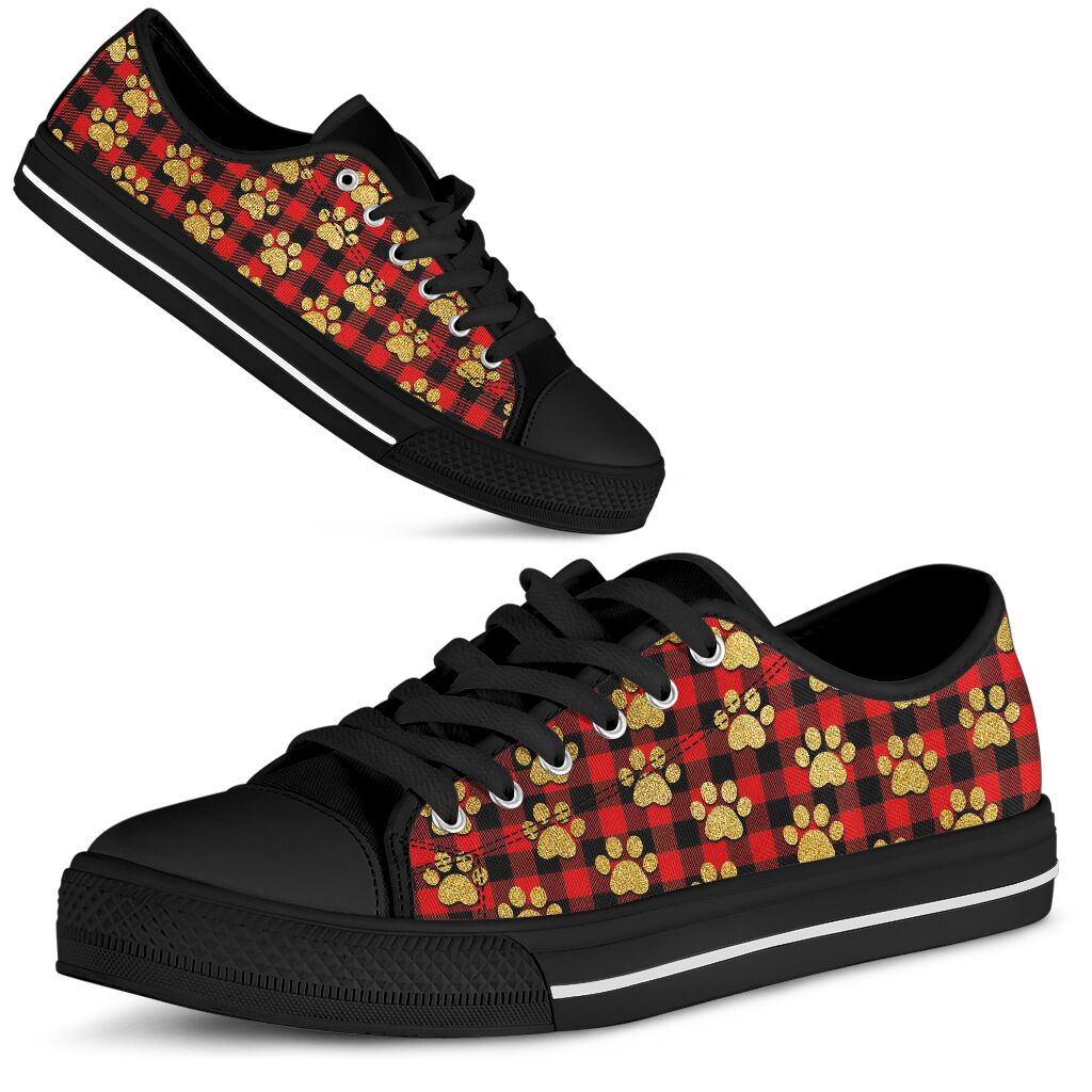 JWFancy Merry Christmas Dog Low Top Canvas Sneakers Shoes For Men And Women