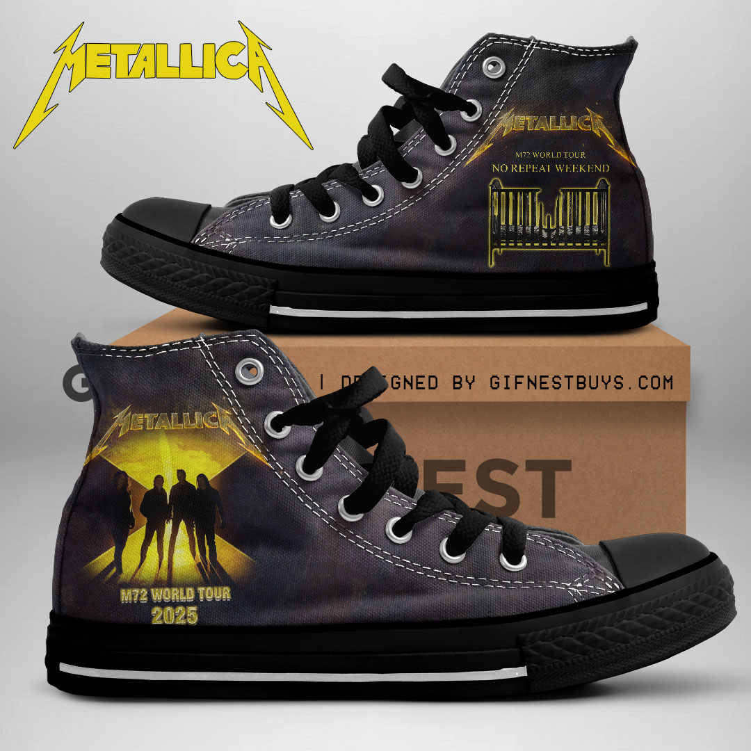 JWFancy MET Band High Top Canvas Sneakers Shoes For Men And Women