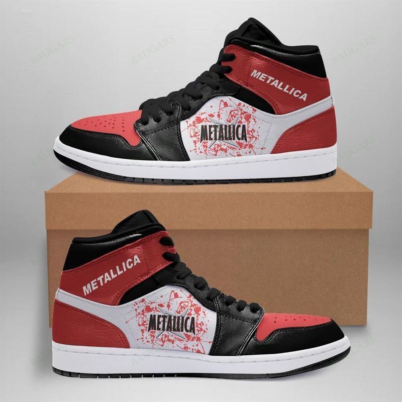 JWFancy Metallica AJ1 High Sneakers Shoes For Men And Women